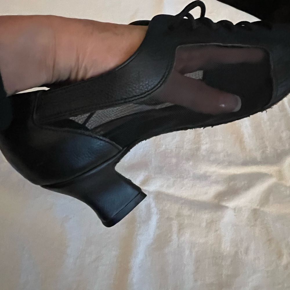 Dance Shoes of TN “Coast Diva” w/ Lace Up / Mesh Side Accents / Leather Soles